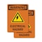 Signmission Electrical Hazard With Symbol OSHA Warning Sign, Vinyl Decal, 5in W x 7in L, 2PK OS-2PACK-WS-D-57-V-13128 - alternate 1